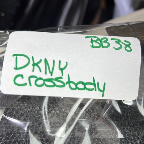 DKNY  Black Leather Studded Crossbody Purse - Picture 10 of 10